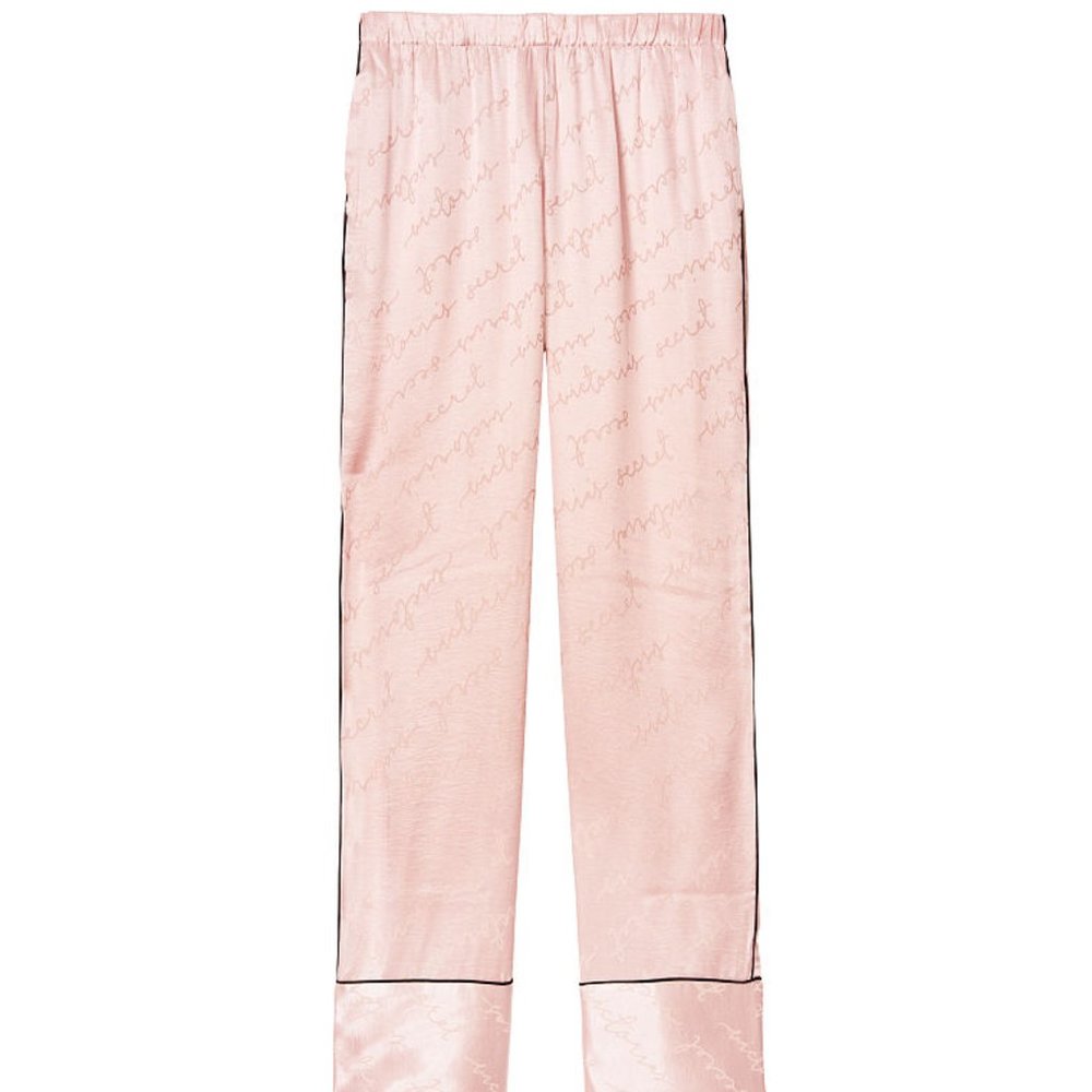 VICTORIA'S SECRET XL Short Inseam Satin Logo PJ Pant New in VS Pkg - Picture 7 of 9